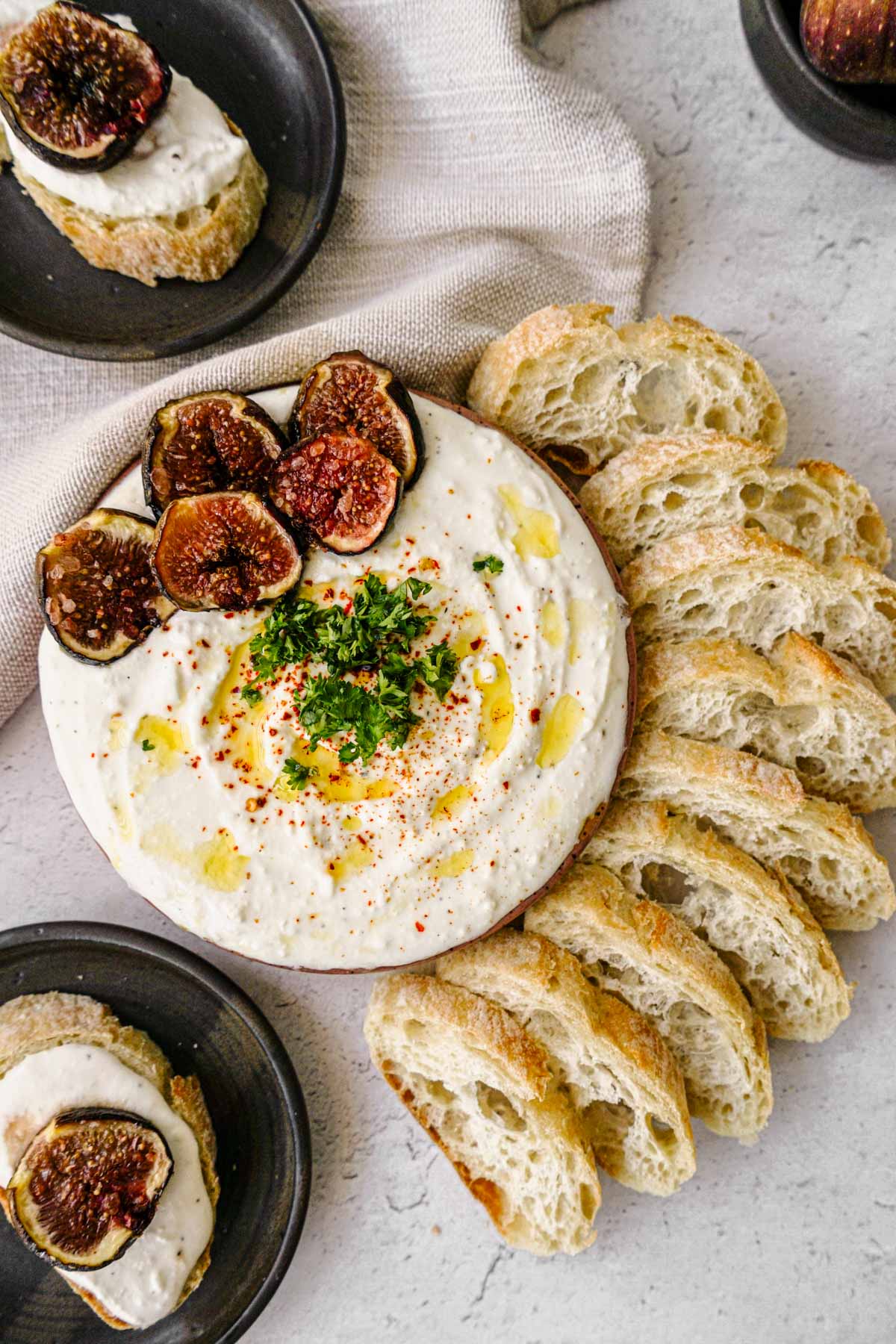 Light Whipped Feta Dip (With Honey Roasted Figs)