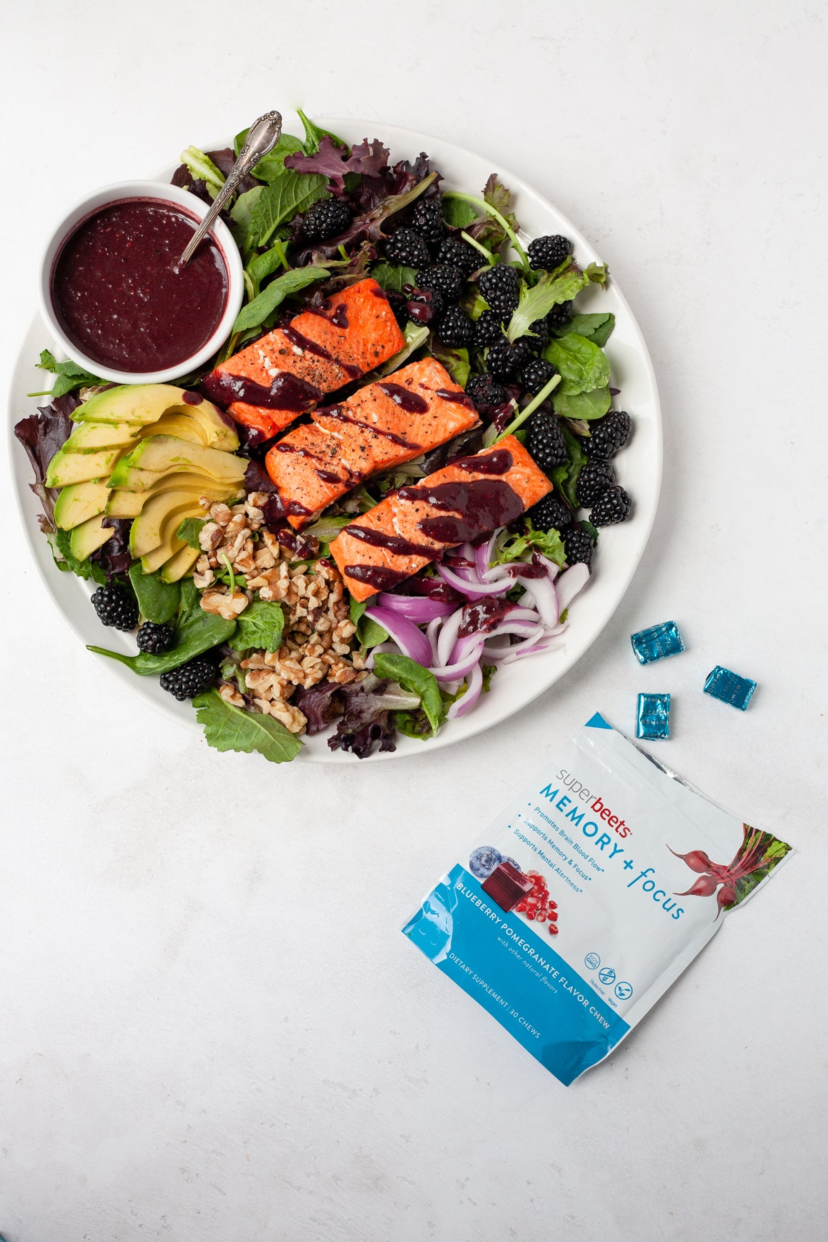 Blackberry Salmon Salad Recipe