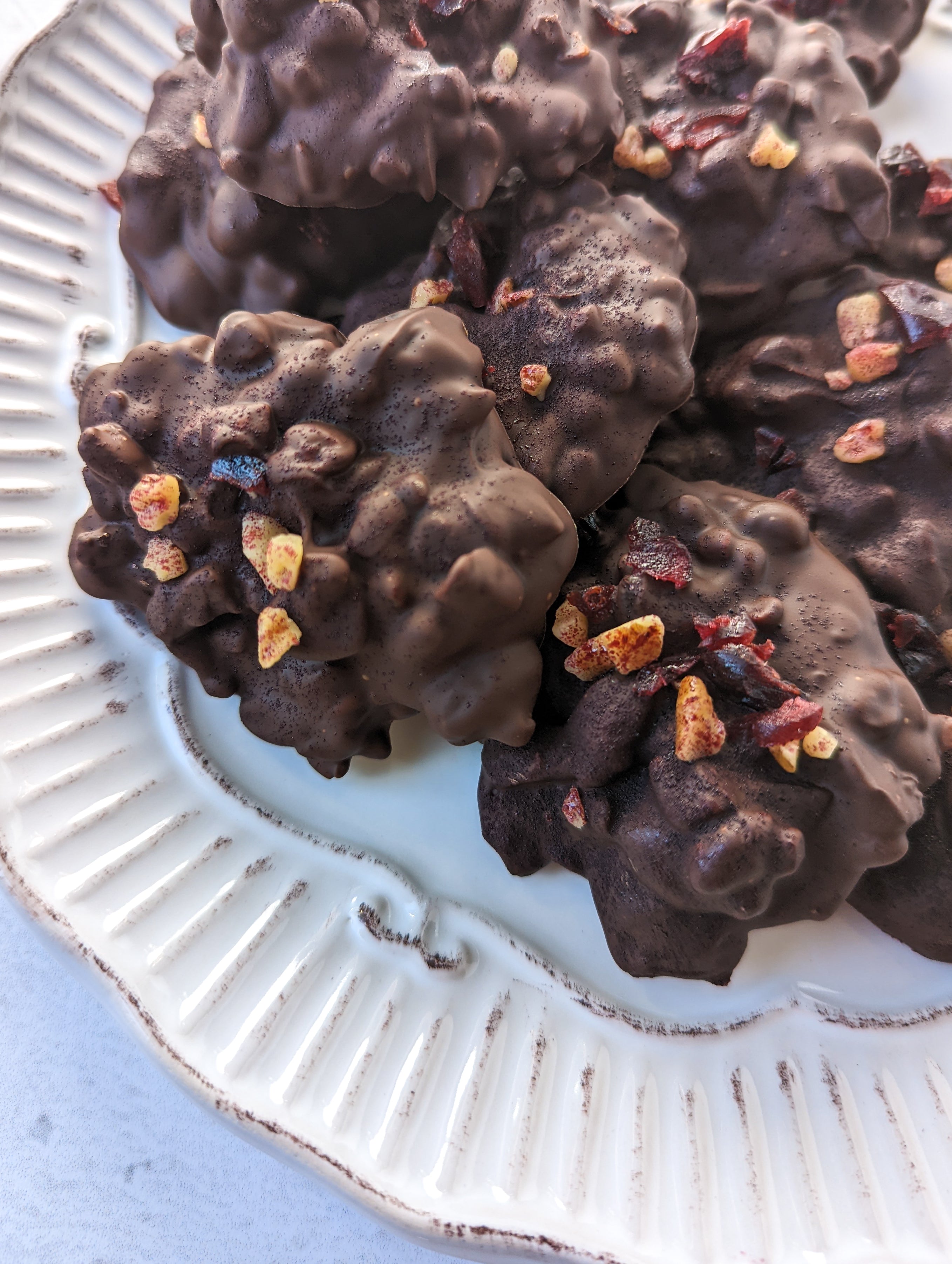 Dark Chocolate SuperBeets Clusters (MIND Diet Recipe)