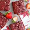 Red velvet brownies made with SuperBeets