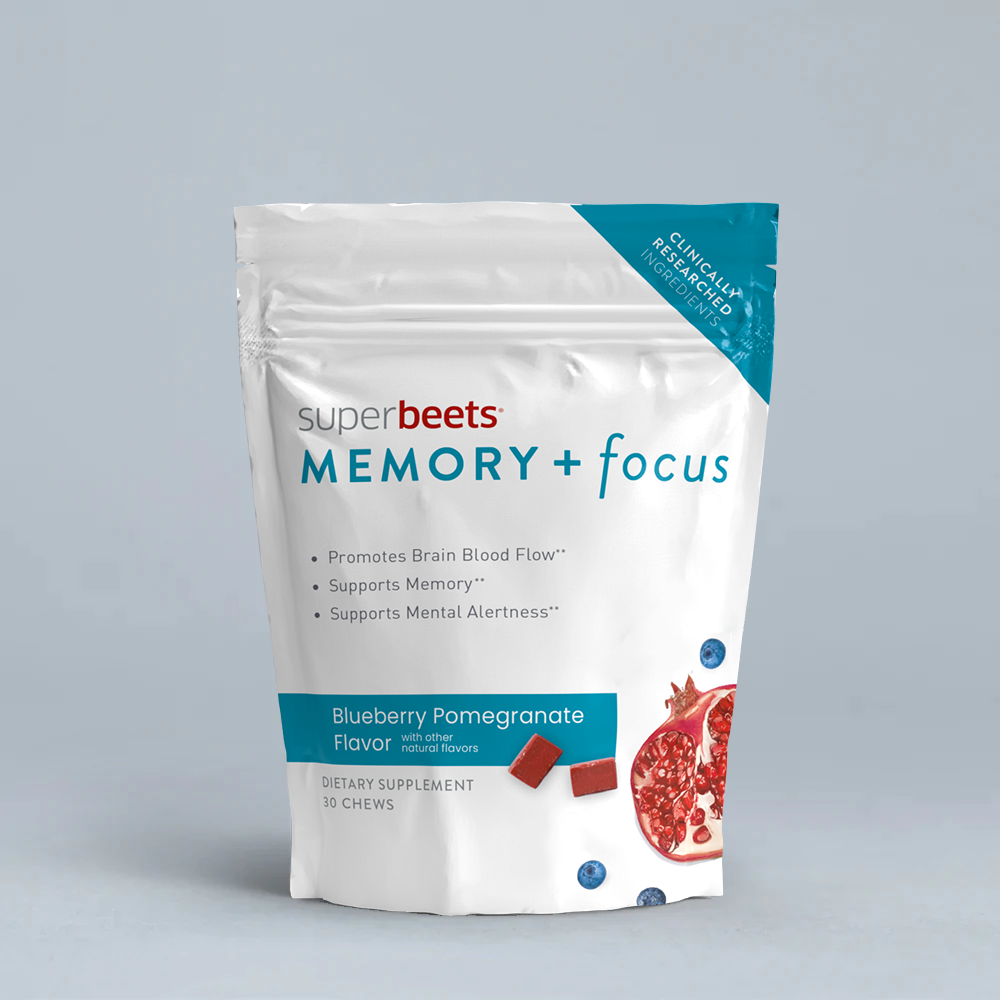 SuperBeets® Memory & Focus Chews Beat Brain Fog & Support Brain Health