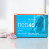 Neo40 box with dissolvable tablets on counter