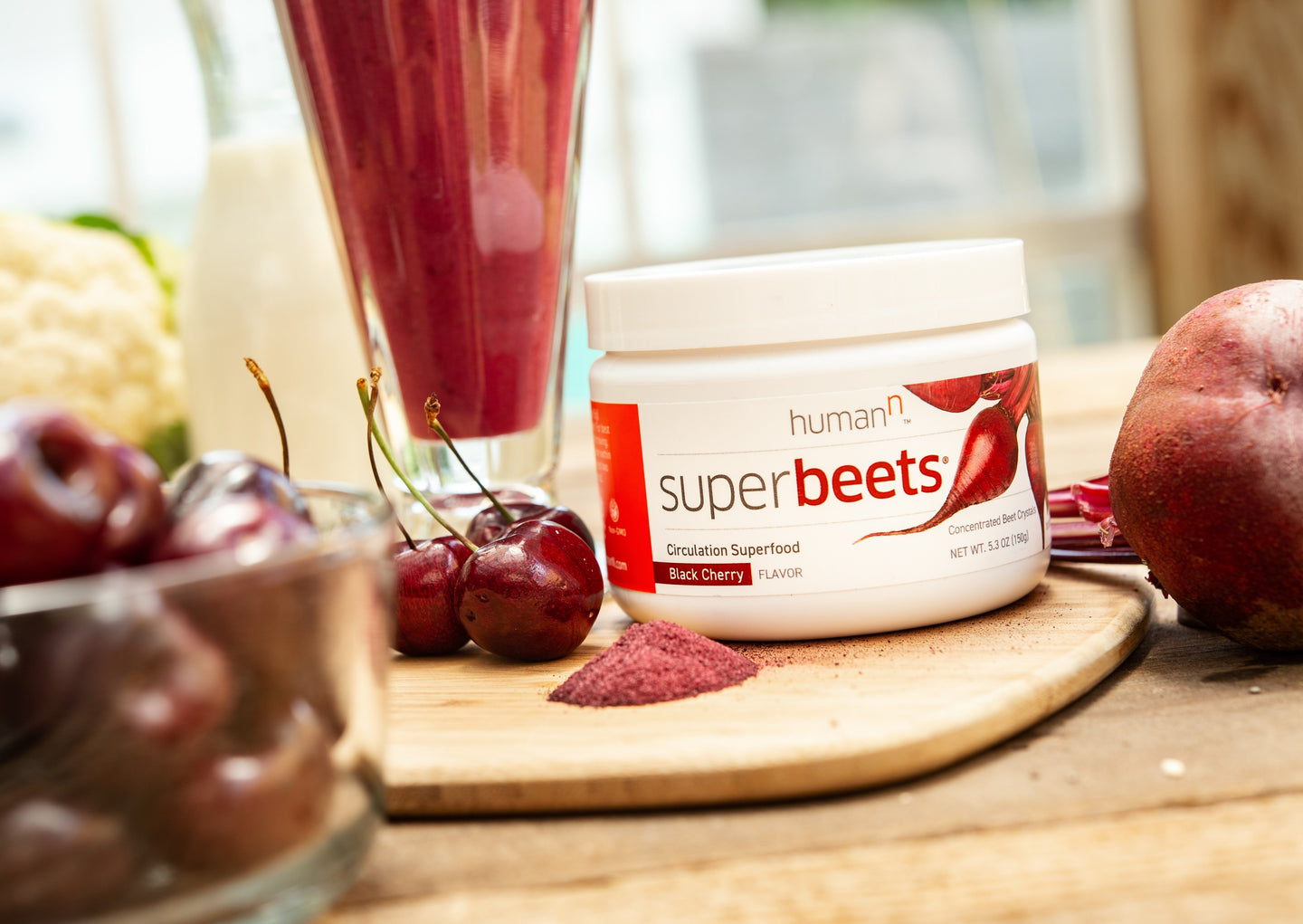 SuperBeets Powder Black Cherry from HumanN