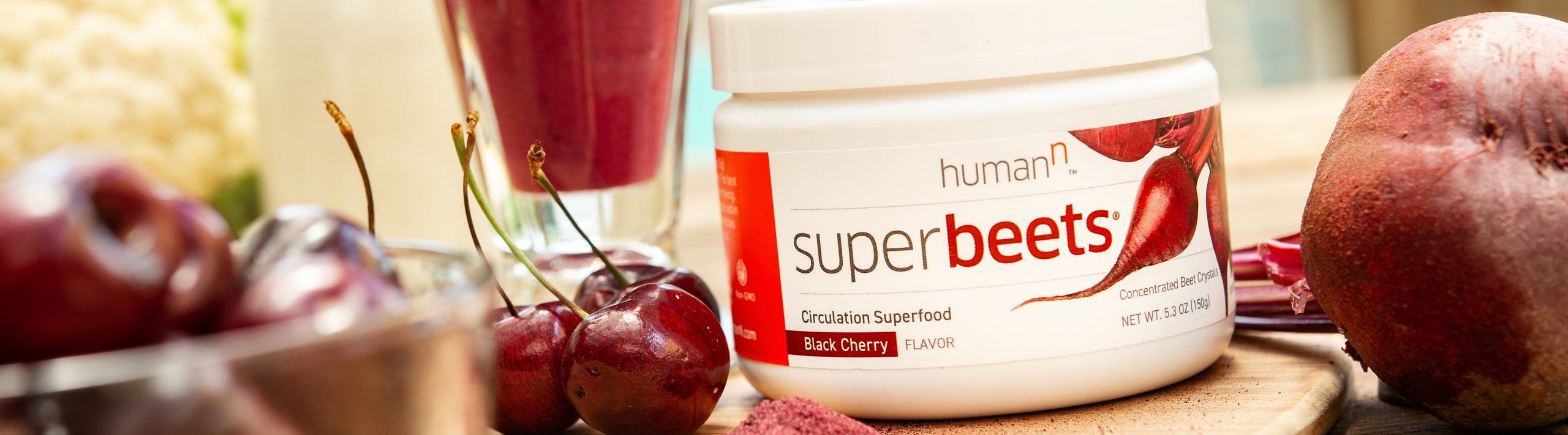 SuperBeets Powder Black Cherry from HumanN