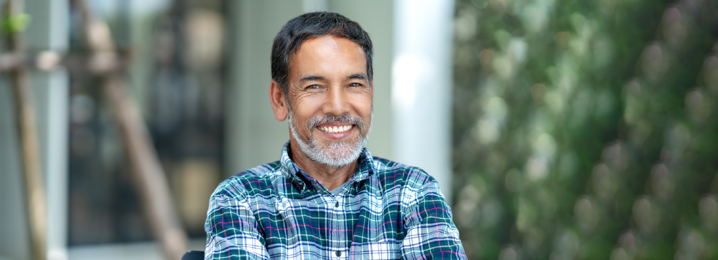 Man smiling