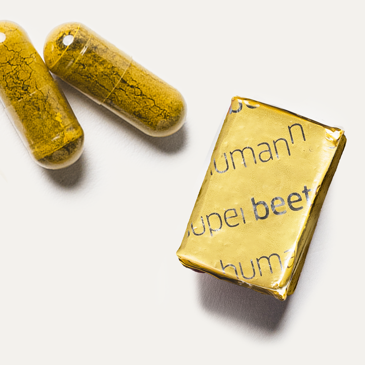 Berberine Capsules alongside a Heart Chew
