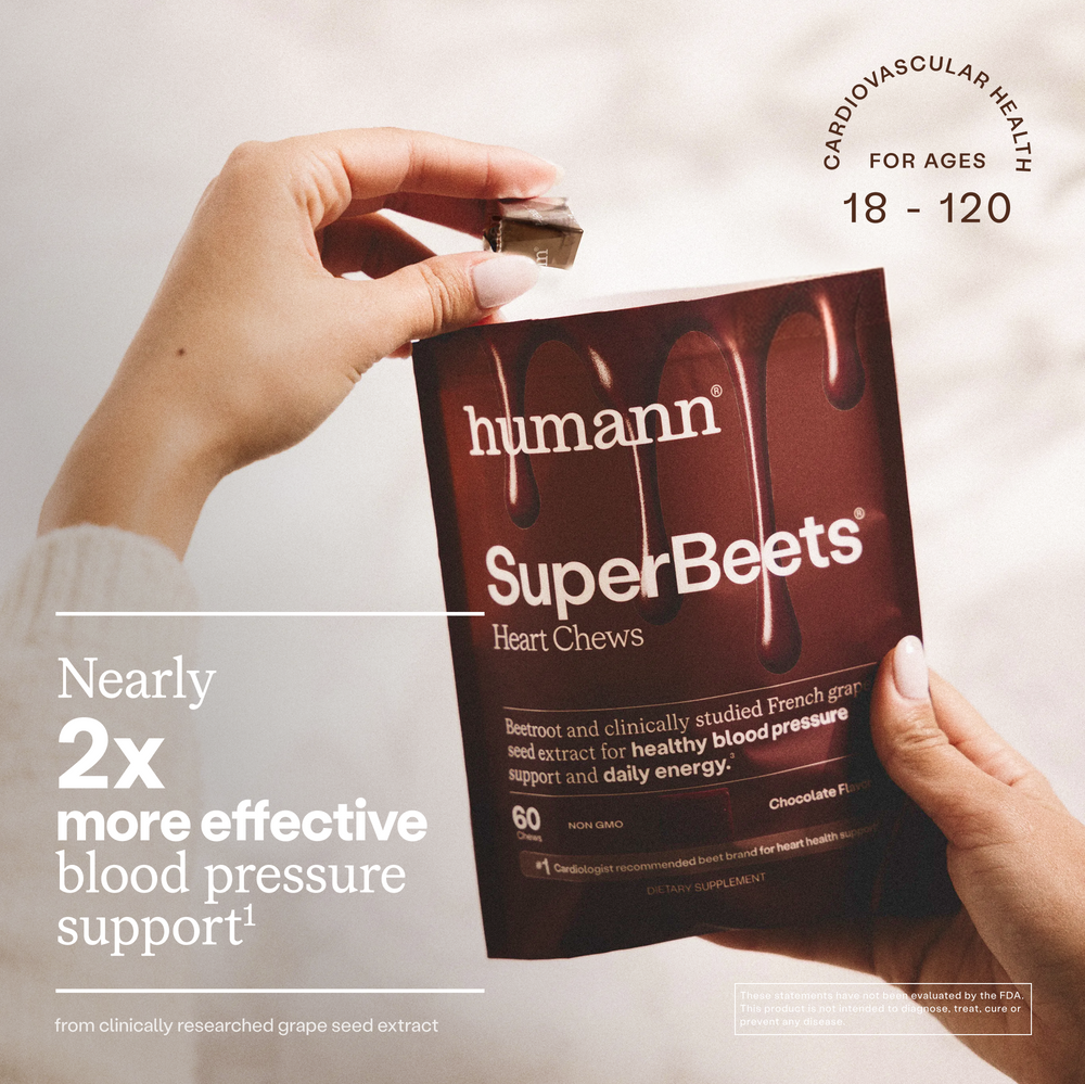 SuperBeets Heart Chews Chocolate product claim