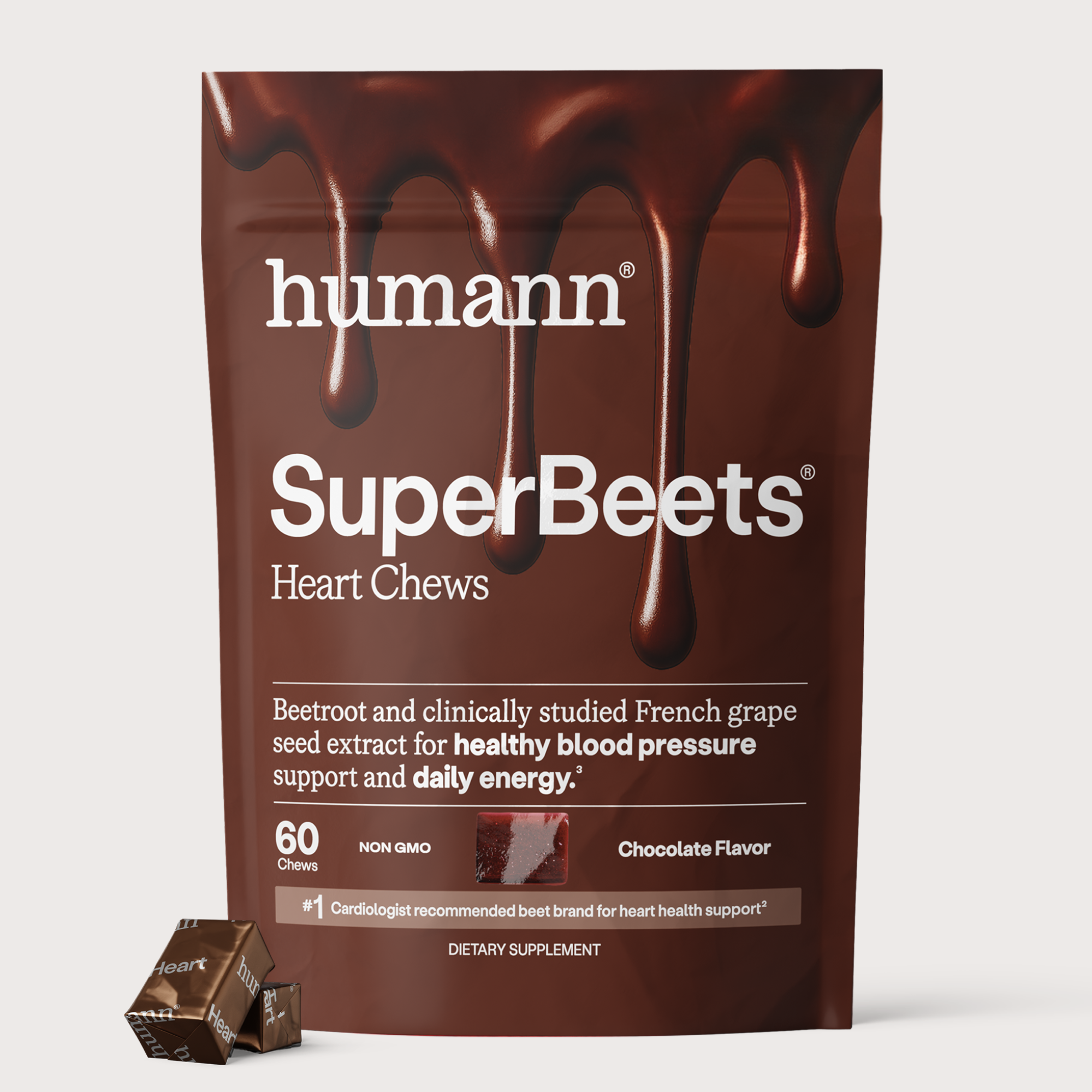 SuperBeets® Heart Chews Chocolate Flavor