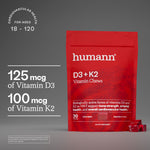 D3 + K2 Vitamin Chews