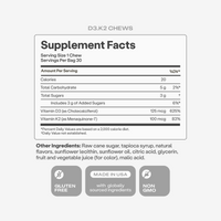D3 + K2 Vitamin Chews