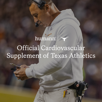 Image with text: 'Official Cardiovascular Supplement of Texas Athletics'