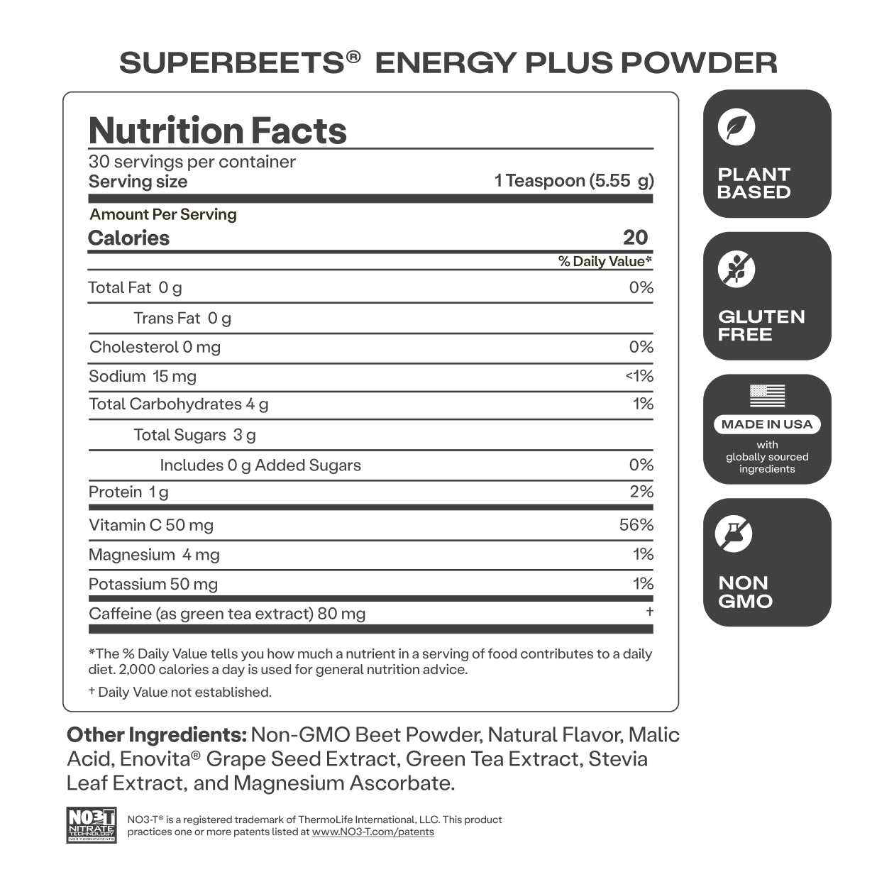 SuperBeets® Energy Plus Powder