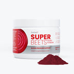 SuperBeets Heart Powder canister with powder in front