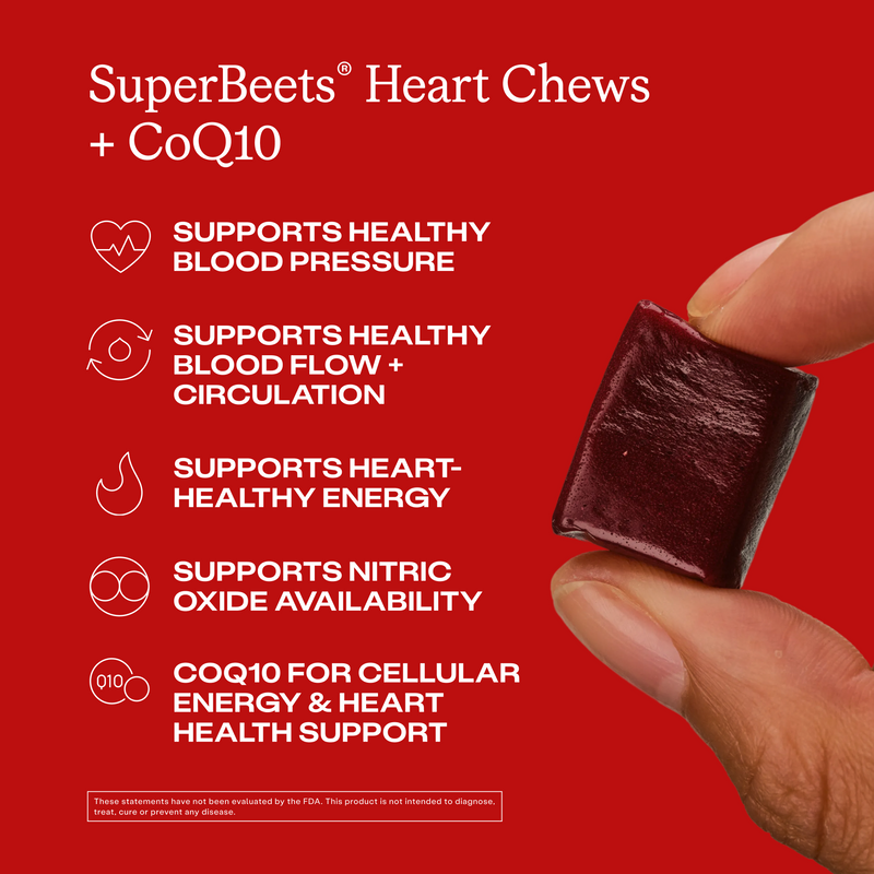 SuperBeets® Heart Chews + CoQ10