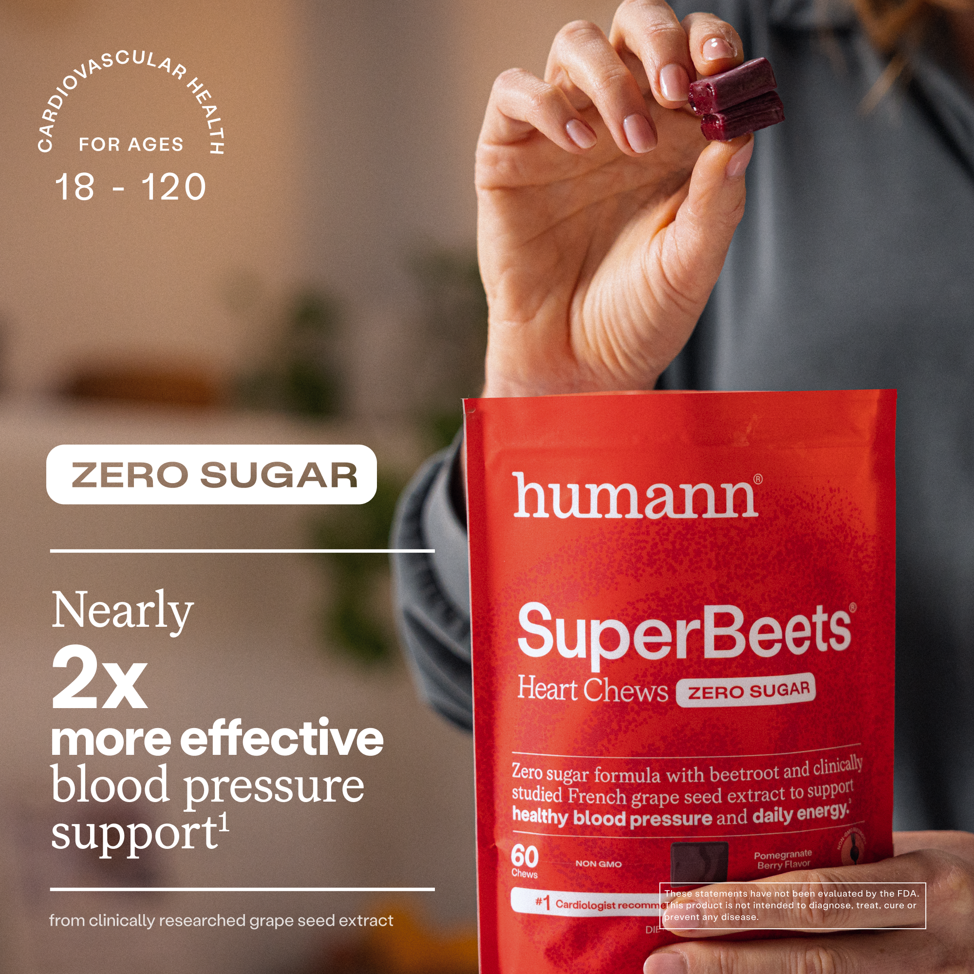 SuperBeets® Heart Chews Zero Sugar