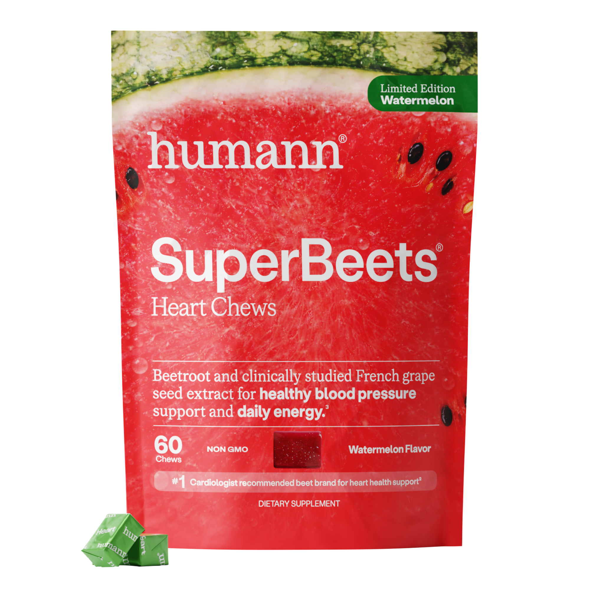 SuperBeets® Watermelon Heart Chews