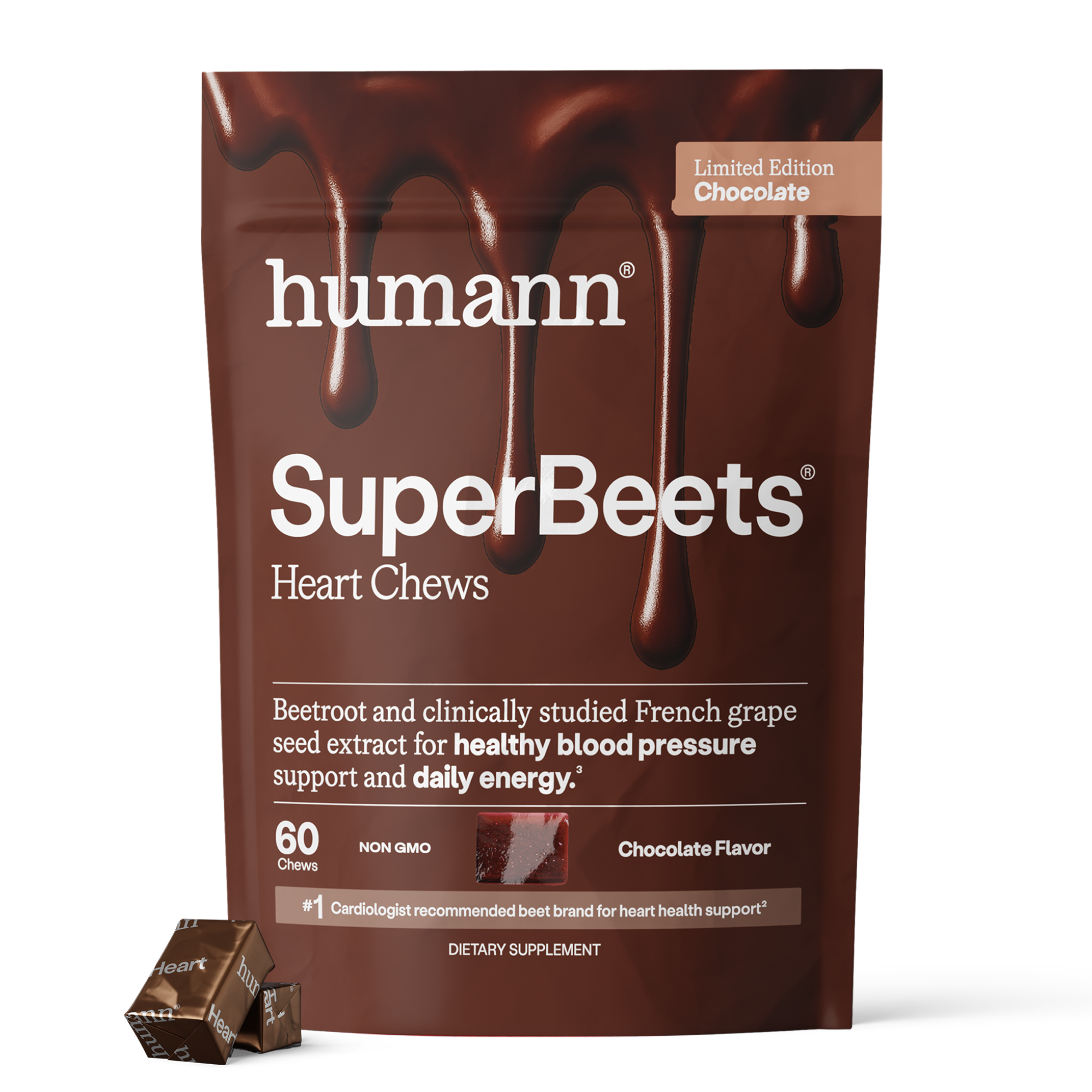 SuperBeets® Heart Chews Chocolate Flavor