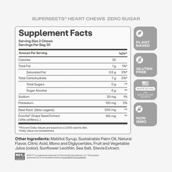 SuperBeets® Heart Chews Zero Sugar