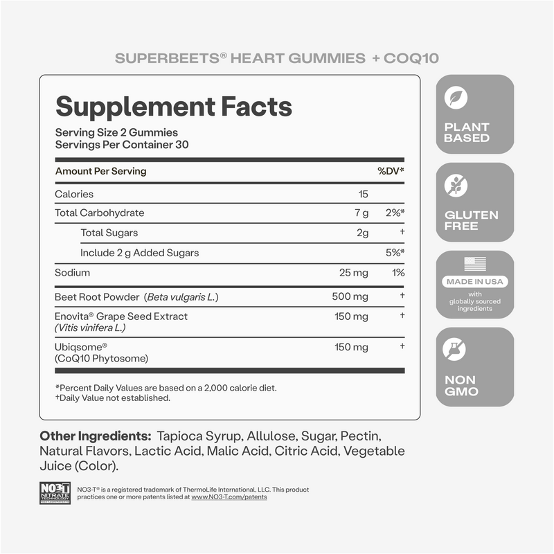 SuperBeets® Heart Gummies + CoQ10