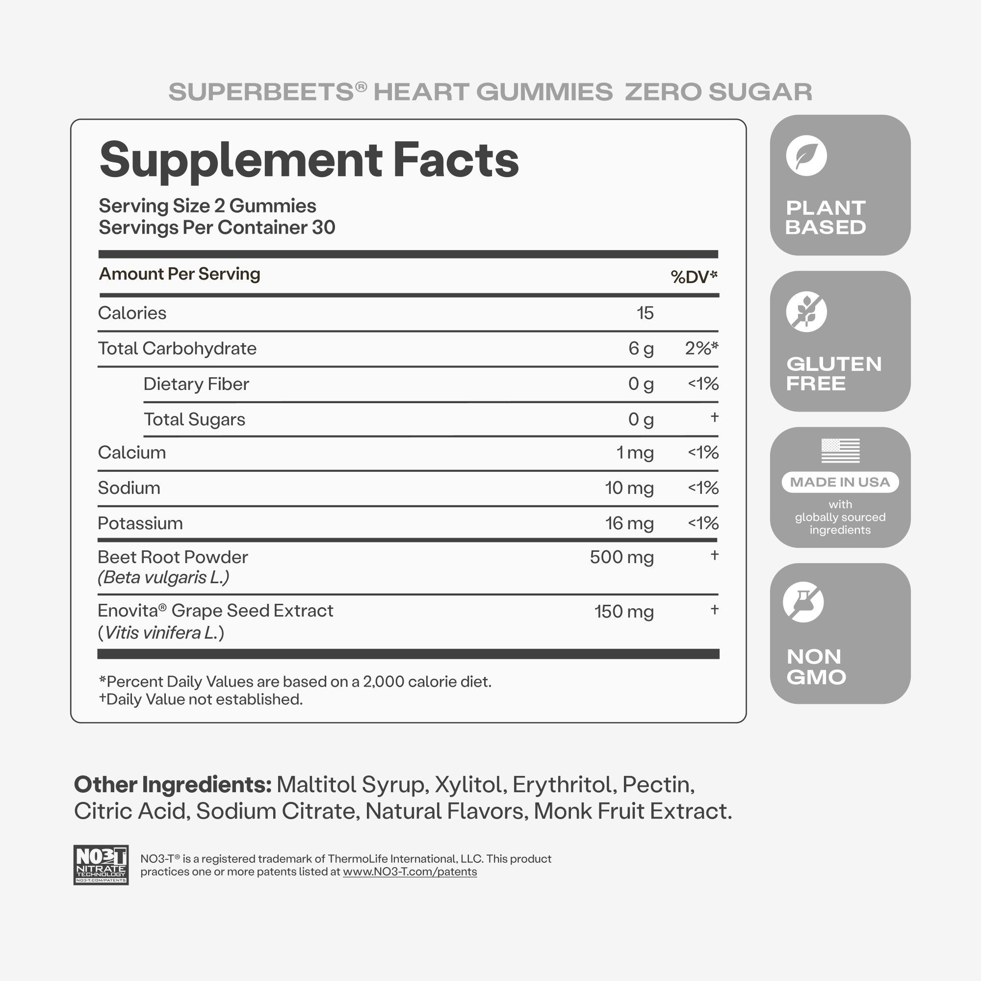 SuperBeets® Heart Gummies Zero Sugar