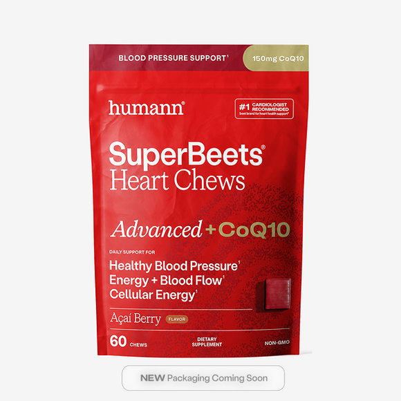 SuperBeets® Heart Chews + CoQ10 product packaging image