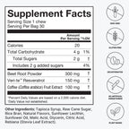 Supplement Facts label