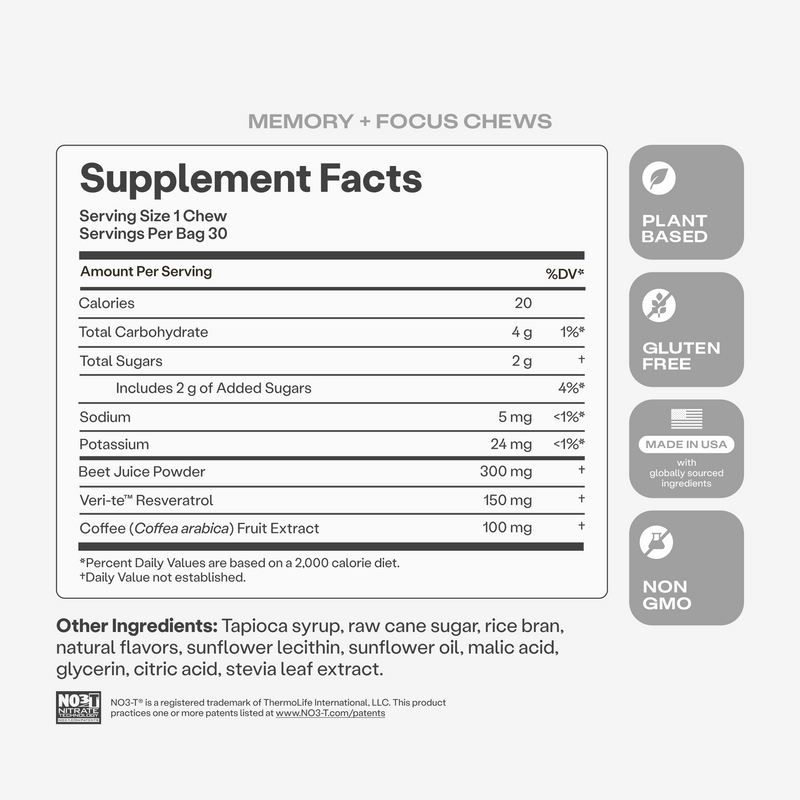 Memory + Focus Chews