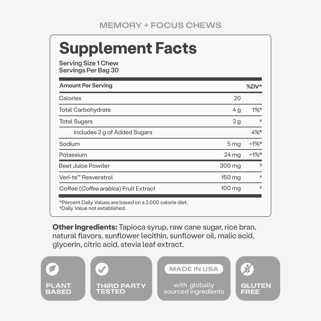 Memory + Focus Chews FREE