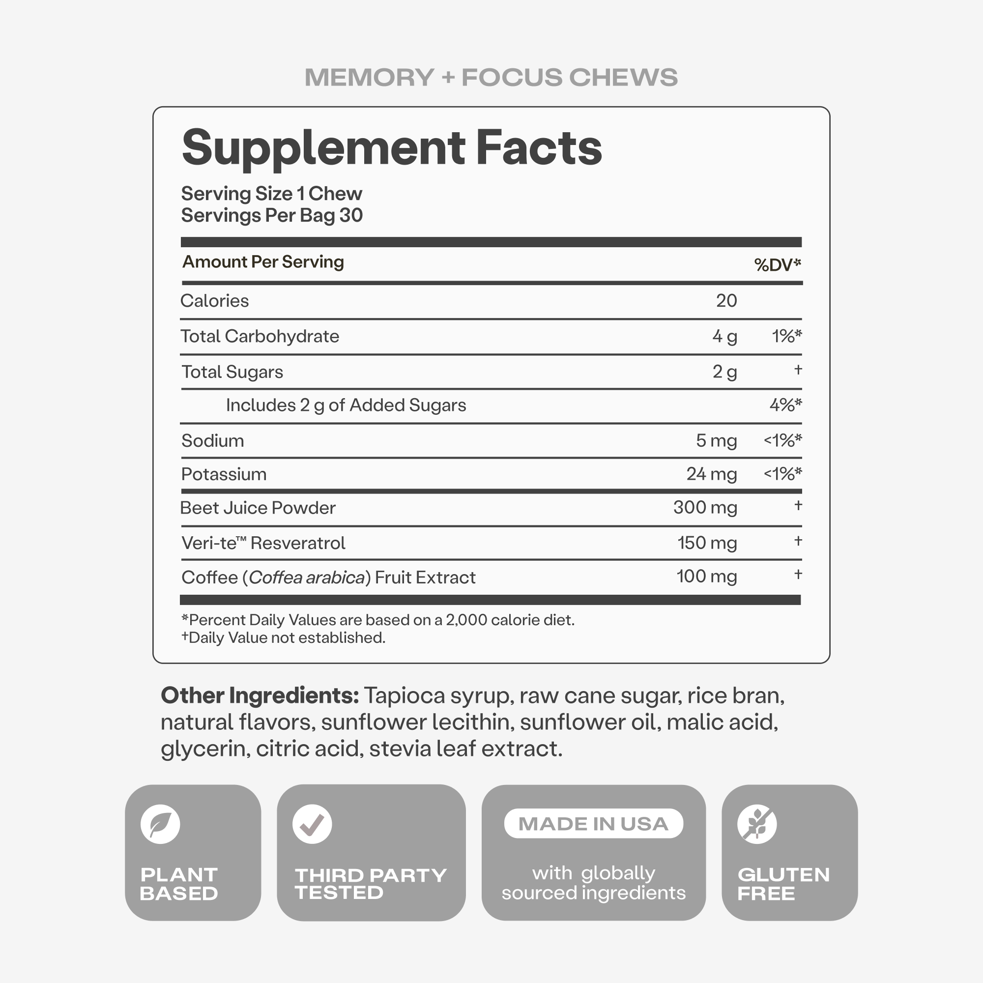 Memory + Focus Chews FREE