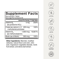 Supplement Facts label