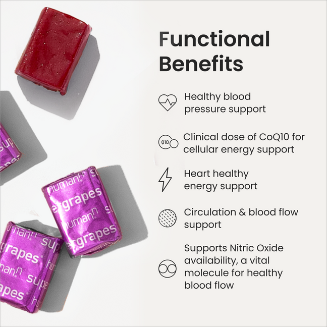SuperGrapes® Heart Chews + CoQ10