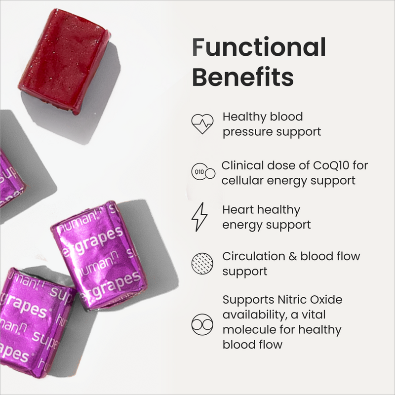 SuperGrapes® with CoQ10 | From the Makers of SuperBeets® | Humann SuperGrapes® with CoQ10 | From the Makers of SuperBeets® | Humann